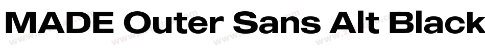 MADE Outer Sans Alt Black PERSONAL USE字体转换